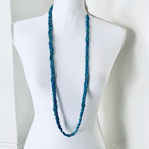 TALBOTS BRAIDED BEADS NECKLACE - Picture 2 of 10